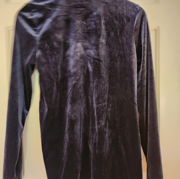 Olive&Oak NWT  velvet blue jacket blazer cardigan witchy whimsigoth  size small - Picture 5 of 5